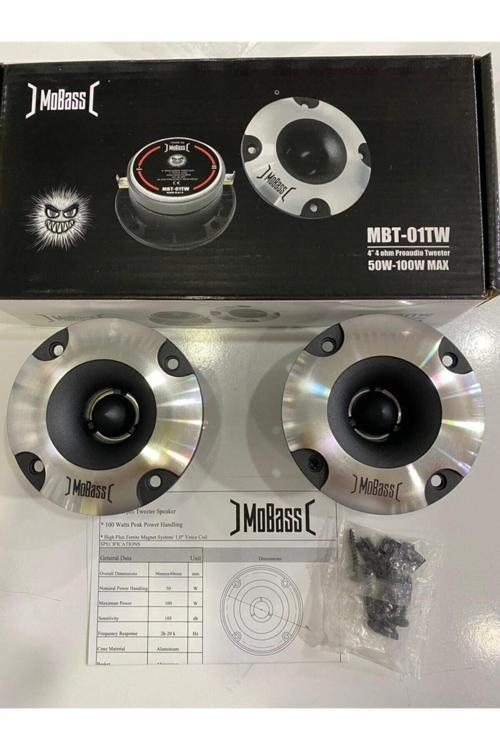 Mobass Mbt-01Uyumlu Tweeter Profesyonel Ciftti 200Wat 100Rms Iki Adet