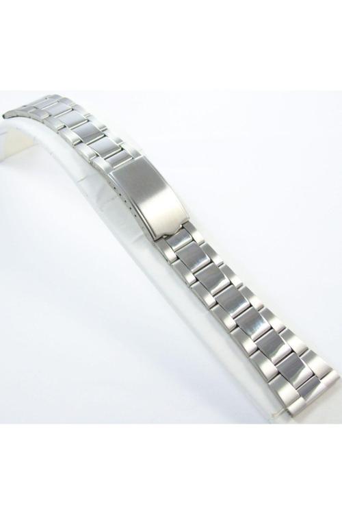 Çelik Saat Kordonu Spor 22Mm Metal Kayış Kolçak Parlak Köprülü