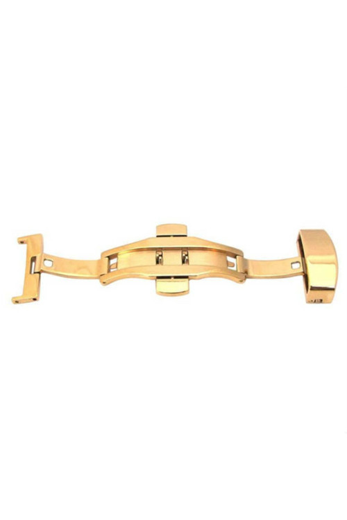 Saat Kordon Klipsi Kelebek Yandan Basmalı Sarı Gold Kilit 24Mm Sr