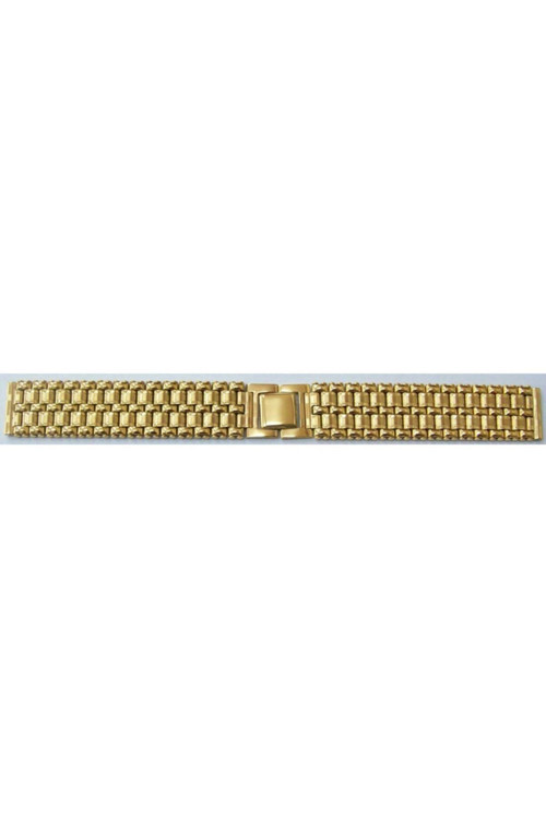 Sarı Altın Kaplama 1. Kalite Saat Kordonu Metal Kordon 22Mm Goldw
