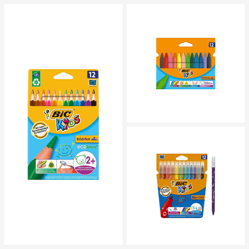 12li Boya Seti ( Kuru Boya + Pastel Boya + Keçeli Kalem)