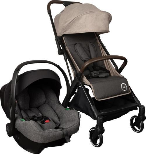 Gravity Autofold Grey Cosmo Travel Sistem Bebek Arabası Beige