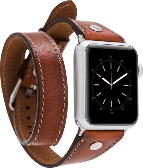 Apple Watch Uyumlu Deri Kordon 42-44-45mm DT ST RST2EF