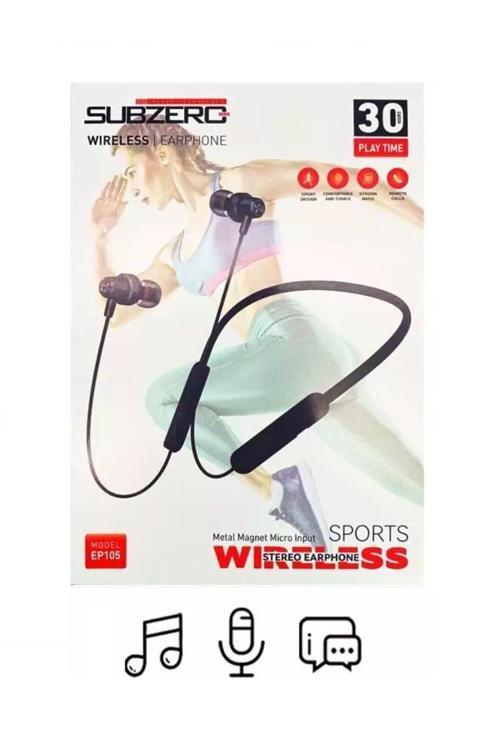 Kablosuz Sporcu Kulaklık 30 Saat Bluetooth 5.0 Boyun Askılı Mıknatıslı Ep105