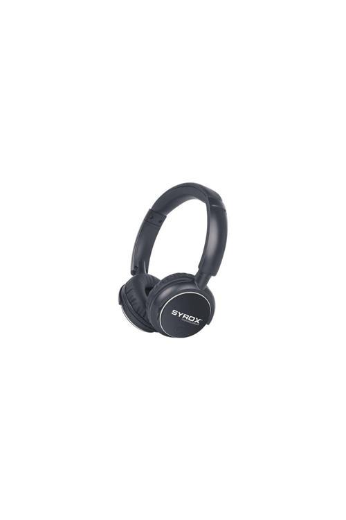 Kablosuz Hafıza Kartlı Bluetooth Kulak Üstü Kulaklık Siyah