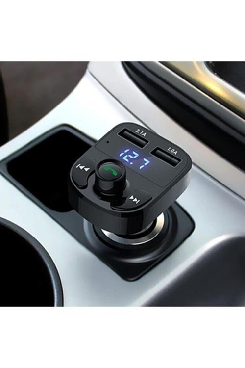 Eraks Araç Fm Transmitter 5.0 Bluetooth Araç Kiti Usb Mp3 Sd Kart Çakmaklık
