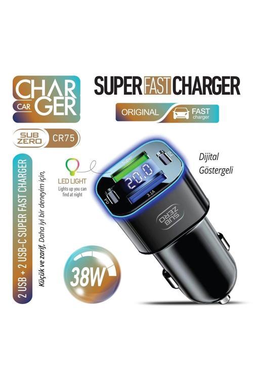 Led Göstergeli Cr75 Süper Fast Araç Charger
