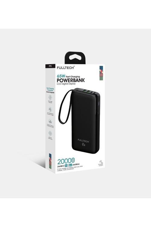 Fp5 65W Hızlı Şarj 20.000Mah Powerbank - Lcd Dijital Ekranlı Taşınabilir Şarj Cihazı