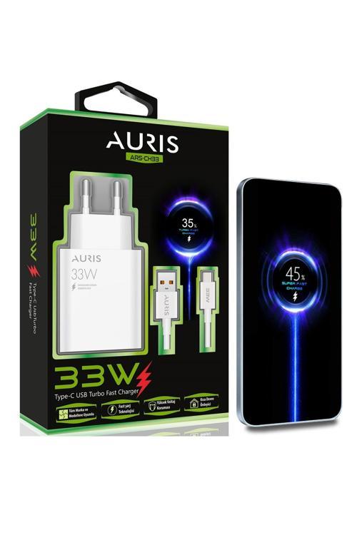 Auris Xiaomi 33 Watt Hızlı Şarj Aleti Başlık+Kablo Set