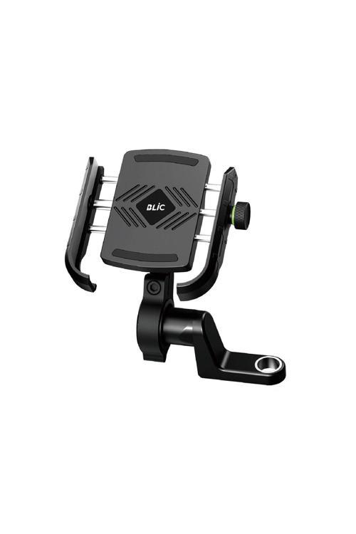 360° Ayarlanabilir Mekanik Sabitlenen 4-7'' Bisiklet Motosiklet Atv  Telefon Tutucu Tutacağı Bts3