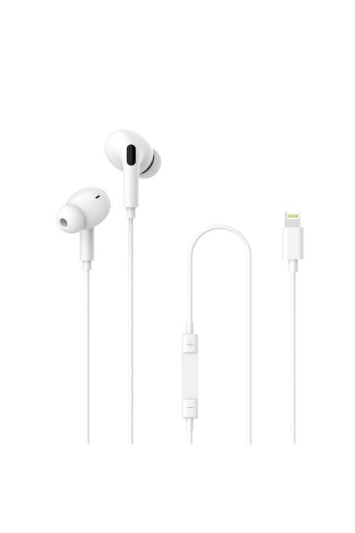 K1-43 İphone Lightning Uçlu Silikonlu Mikrofonlu Kulaklık Pop Up Direk Bağlantı