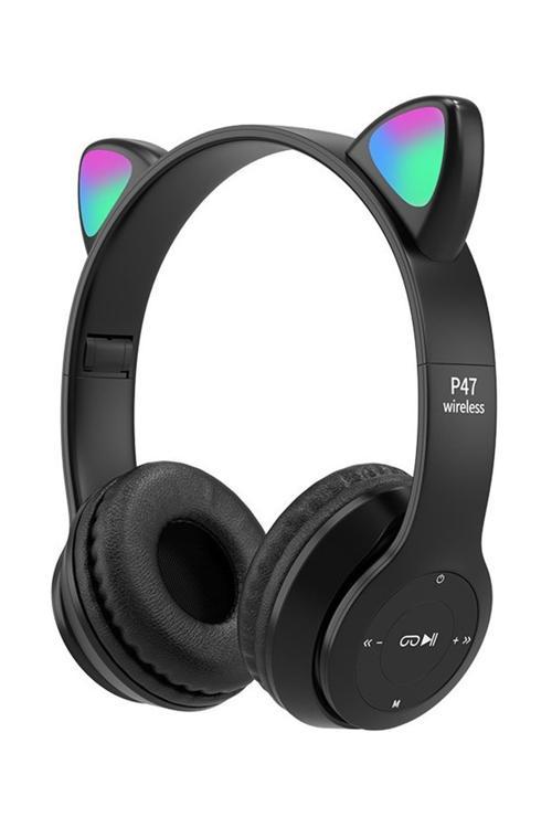 Sw88 Renkli Katlanabilir Bluetooth Kedicik Kulaklık