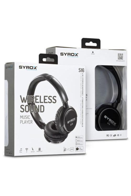 S16 Kablosuz Hafıza Kartlı Bluetooth Kulaküstü Kulaklık