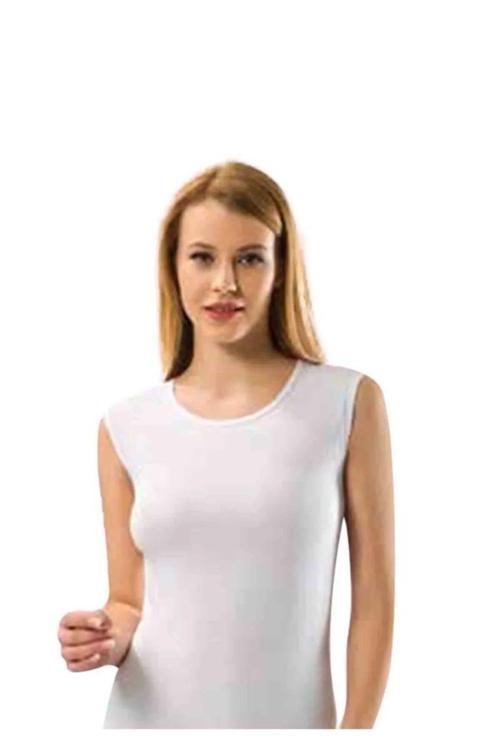 Kadın Sıfır Kol Düz Atlet Kota 6006