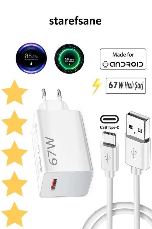 . 13 Lite 12 12S Ultra 12X 11T Redmi Note 12 Pro /11 Pro Usb C Kablolu 67 W Usb Şarj Cihazı