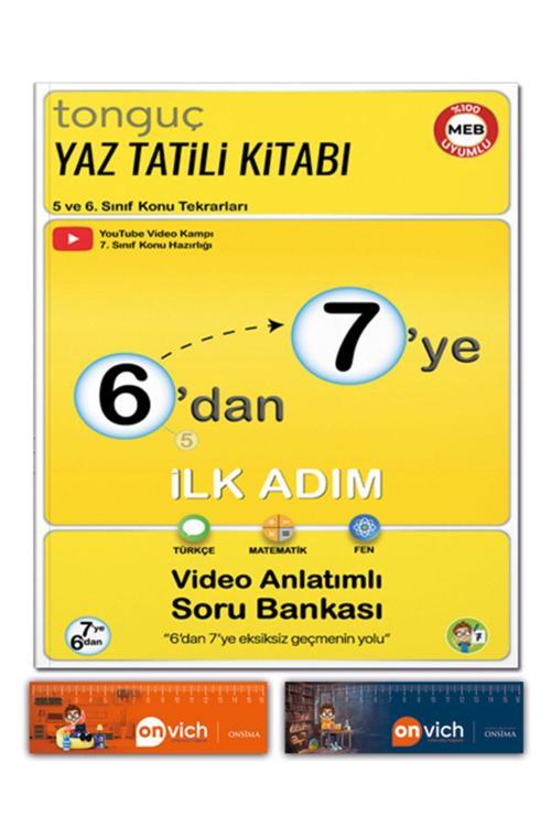 Tonguç Yayınları 7. Sınıf 6 Dan 7 Ye Hazırlık İlk Adım Yaz Tatili Kitabı - Video Anlatımlı Soru Bankası