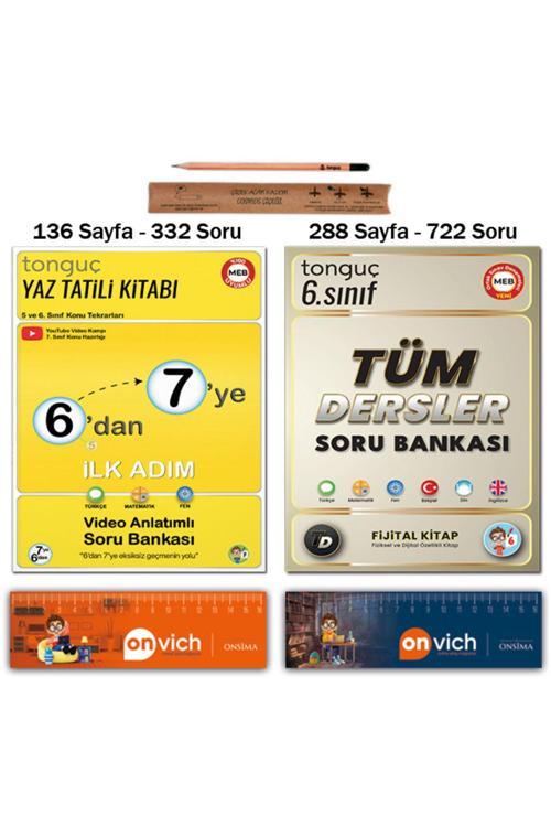 Tonguç Yayınları 7. Sınıf 6 Dan 7 Ye Yaz Tatili - Tüm Dersler Soru Bankası Tekrar Seti 2 Kitap