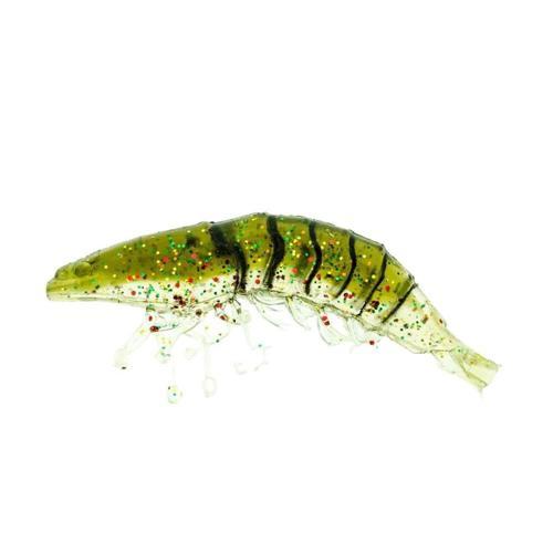 Molix Shrimp 2.5"+Jig Head 4gr Clear Pumpkin Back  