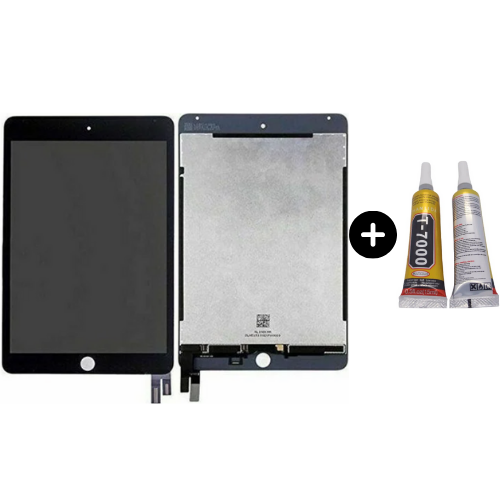 iPad Mini 4 A1538-A1550 Uyumlu Lcd Dokunmatik Full Siyah + B7000