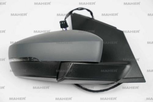 Dış Dikiz Aynası Polo 2009-2010 Elektrikli, Isıtmalı, Sinyalli, Astarlı, Kare Soket Sağ (Oem No:6R18