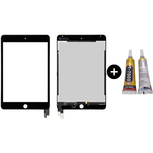iPad Mini 5 A2124-A2125-A2126-A2133 Uyumlu Lcd Dokunmatik Full Siyah + B7000