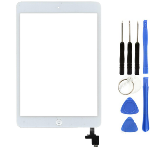 iPad Mini 2 A1489-A1490-A1491 Uyumlu HK Home Tuşlu Dokunmatik Beyaz + Tamir Seti