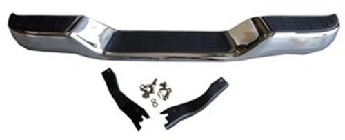 2001-2003 Mazda B2500 Pıck Up- Arka Tampon Nikelajlı (Altı Oval)(Bağlantı Braketleri İle) (Fpı) (Ade