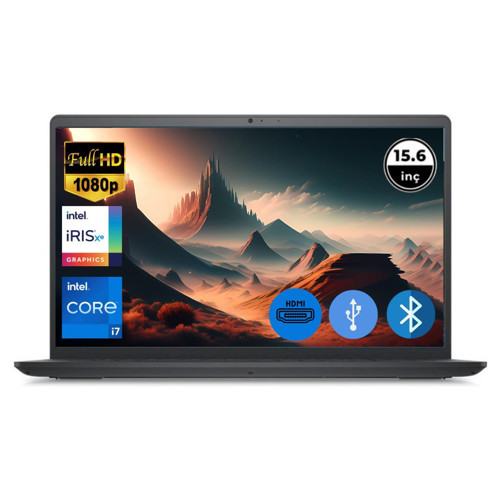Inspiron 3520 i7 1255U 64GB 256 GB M.2 SSD I35201013U ATL26 O/B 15.6" Ubuntu Taşınabilir Bilgisayar