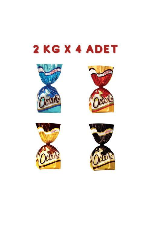Octavia Pirinç Patlaklı Çikolata Çeşitleri 2 Kg X 4 Adet (8 Kg)