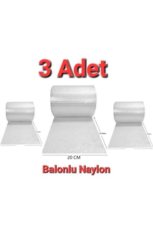 3 Adet Balonlu Ambalaj Naylonu Pat Pat Havalı Naylon Balonlu Naylon 20 Cm X 10 Metre Pıtpıt Patpat