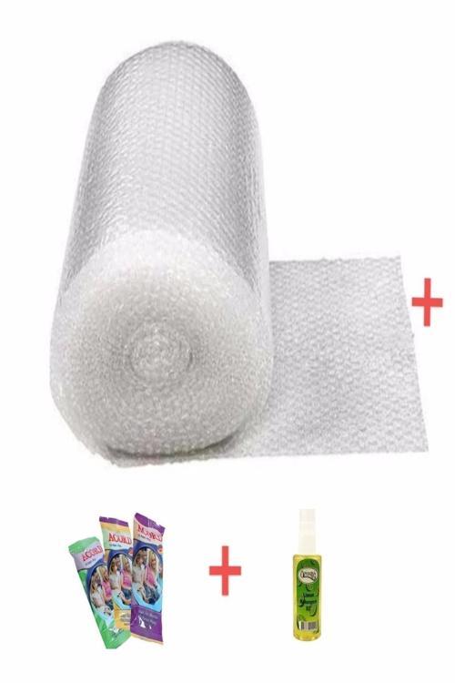 Balonlu Ambalaj Naylonu Pat Pat 100 Cm X 10 Metre ( Kolonya ve Islak Mendil HEDİYE)