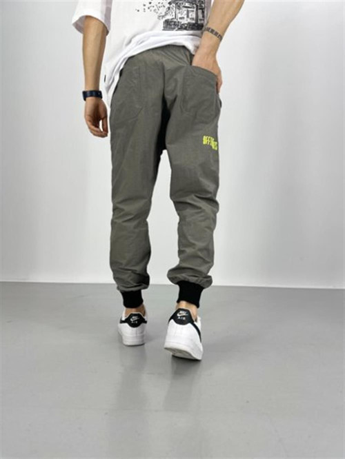 Erkek Premium Kalite Gri Paraşüt Kumaş Jogger