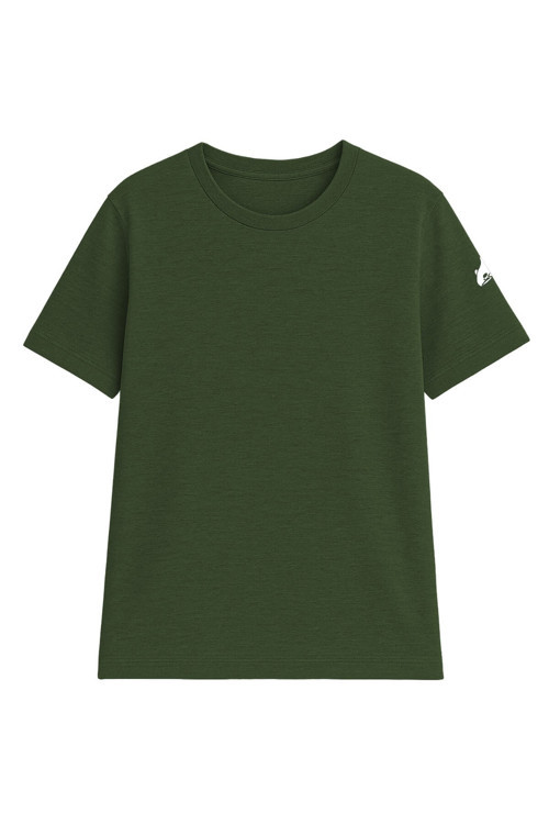 Kadın Bisiklet Yaka Basic Düz Kısa Kollu T-shirt