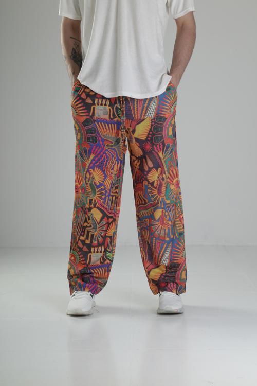 Desenli Baggy Pantolon