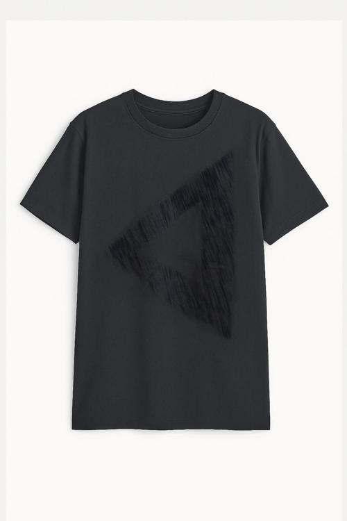 Kadın Rahat Kesim Bisiklet Yaka Baskılı Beyaz T-shirt