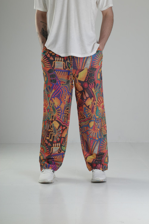 Desenli Baggy Pantolon