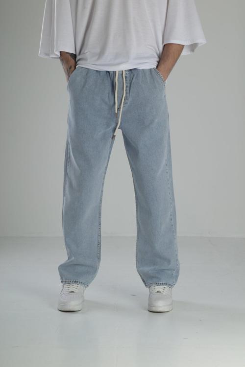 Buz Mavisi Kot Baggy Pantolon