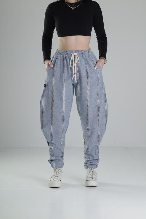 Mavi Hazer Keten Jogger Pantolon