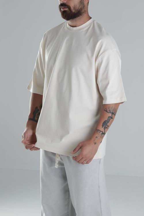 Bej Oversize T-Shirt