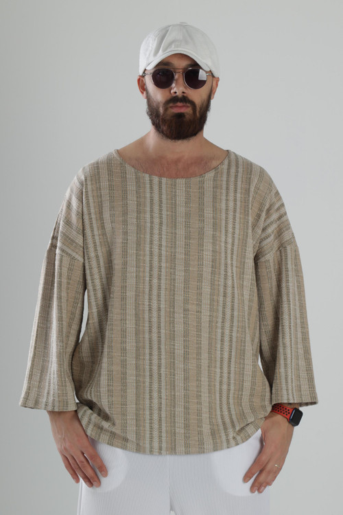 Yeşil Fakir Kol T-Shirt