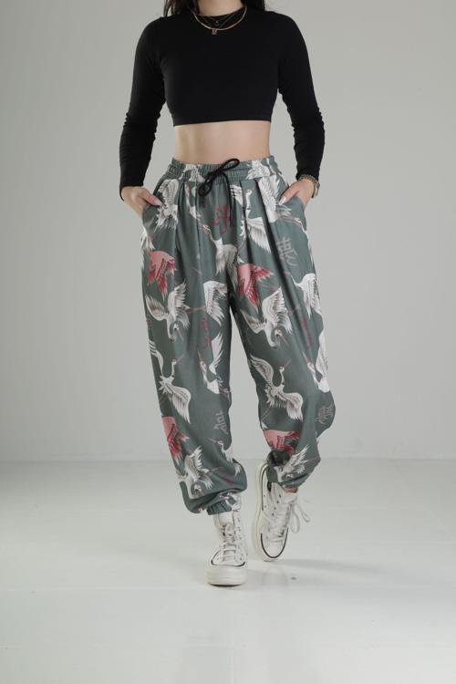 Chinese Desenli Pileli Jogger