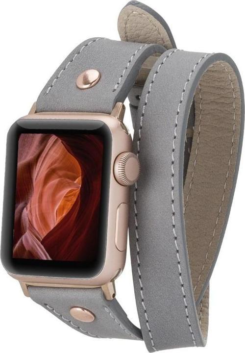 Apple Watch Uyumlu Deri Kordon 42-44-45mm Slim DT RGRST9