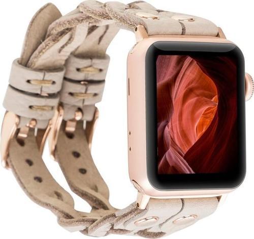 Apple Watch Uyumlu Deri Kordon York Double Tour ERC3