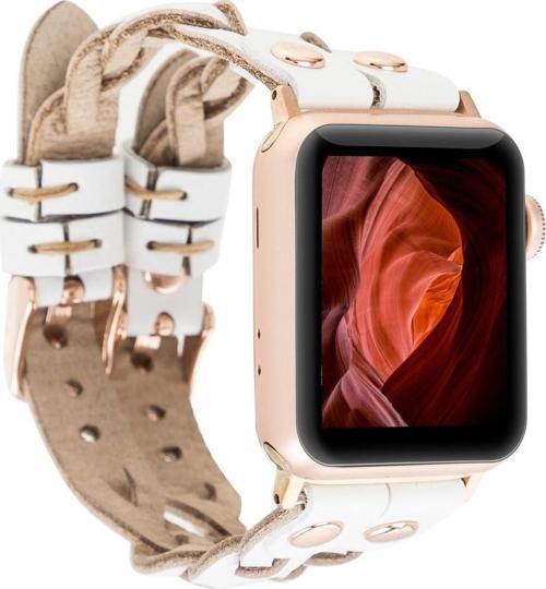 Apple Watch Uyumlu Deri Kordon York Double Tour F3