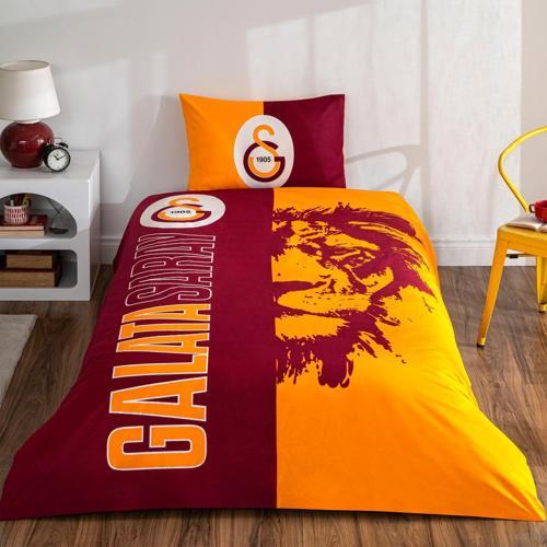 GALATASARAY ŞANLI ASLAN TEK KİŞİLİK NEVRESİM TAKIMI LİSANSLI