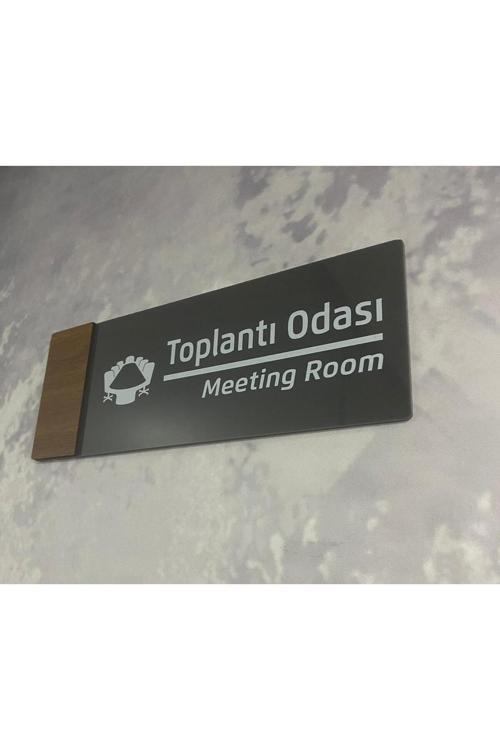 Wooden Serisi (Toplantı Odası ) Ofis Oda Kapı İsimliği Yönlendirme Tabelası