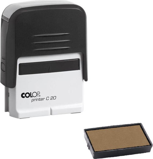 PRINTER C20 SİYAH KASA KURU KEÇE - 14X38MM