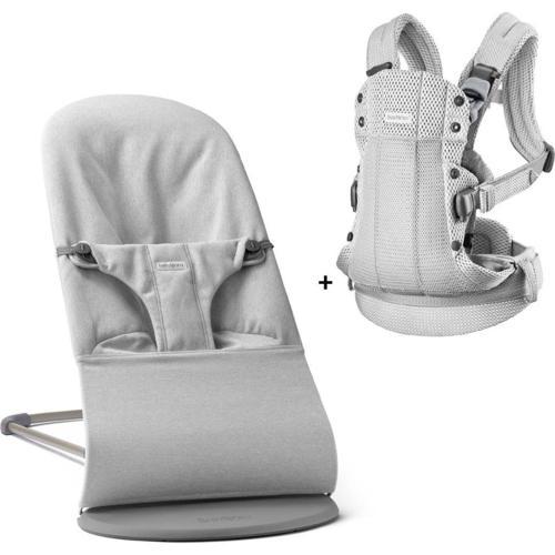 Balance Bliss Ana Kucağı Woven Melange & Kanguru Harmony 3D Mesh / Light Grey