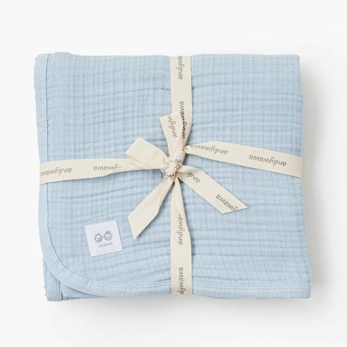 Ac25870 Müslin Home Bebek Battaniye 105*120 Blue
