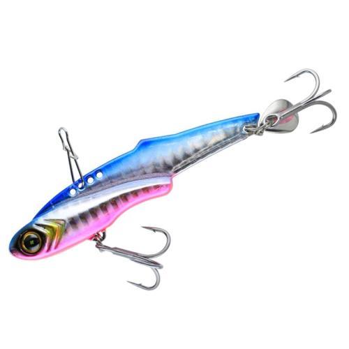 FS 441 Jack Eye Frilly 8.3cm 30gr Vibrasyon Yem  Blue Pink Sardine UV